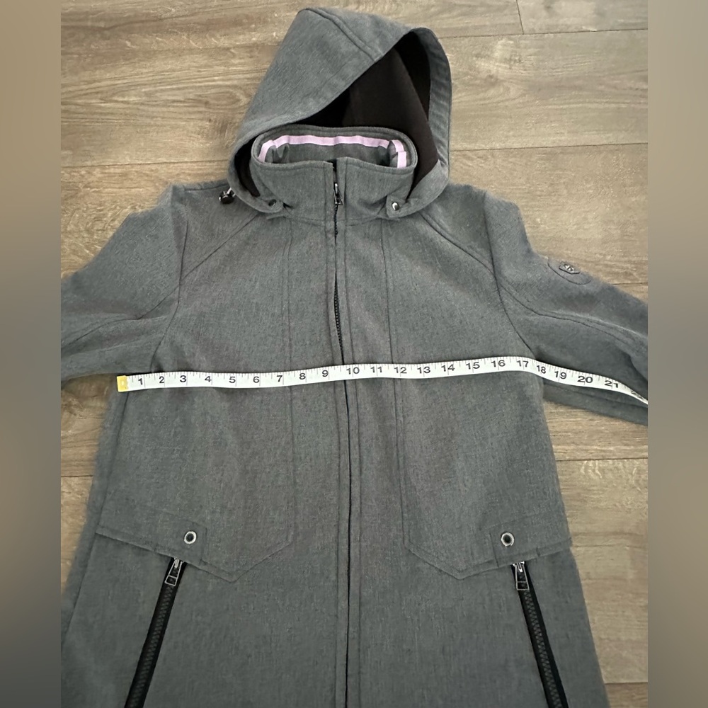 NOVELTI Light Grey Hooded Coat (Removable Hood, Size S) - Picture 3 of 12